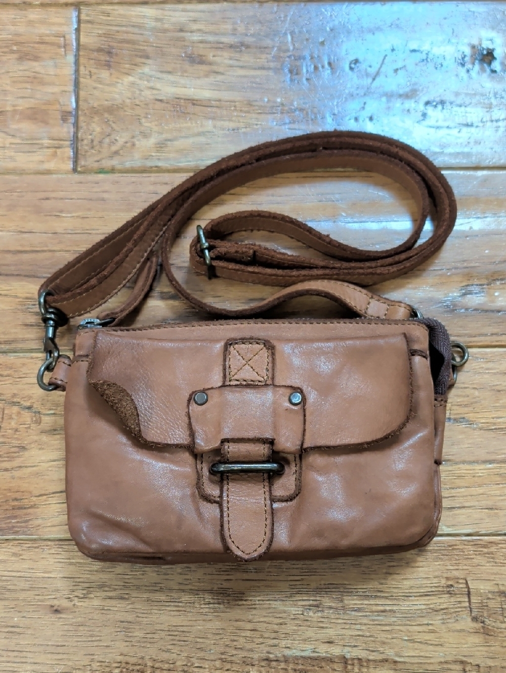 Harbour 2nd Luna Anthropologie Leather Crossbody Bag in Brown